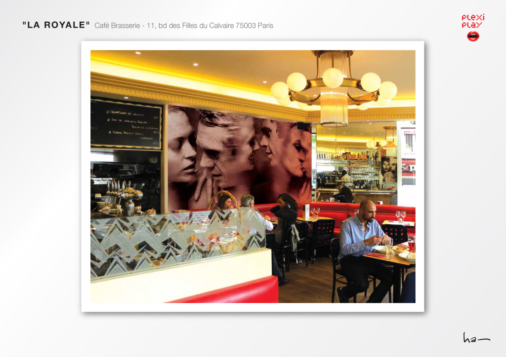 Café LA ROYALE déco sur mesure By PLEXIPLAY